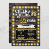 Brewery Surprise Cheers and Beers to 43 Years 招待状 (正面/裏面)