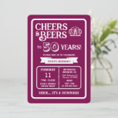 Brewery Surprise Cheers and Beers to 50 Years 招待状 (スタンド正面)