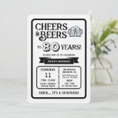 Brewery Surprise Cheers and Beers to 80 Years 招待状 (スタンド正面)