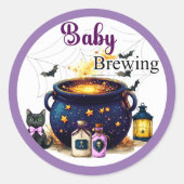 Brewing A Baby ラウンドシール (正面)