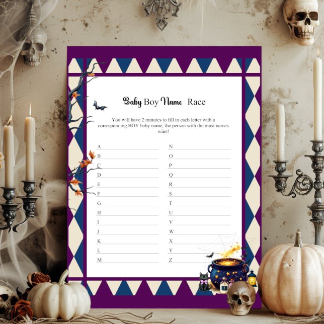 Brewing A Baby_  Baby Boy Name Race レターヘッド (クリエイターアップロード済み)