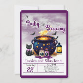 Brewing A Baby Invitation 招待状 (正面)