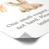 Brewing Coffee Baby Shower Books for Baby Sign ポスター (角)