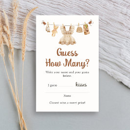 Brewing Coffee Baby Shower Guess How Many Game