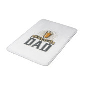 Brewing Dad Beer Vintage Engraving Shirt Design_1 バスマット (アングル)