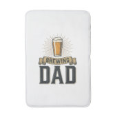 Brewing Dad Beer Vintage Engraving Shirt Design_1 バスマット (正面縦)