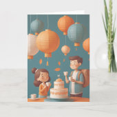 Brewing Up Birthday Wishes カード (正面)
