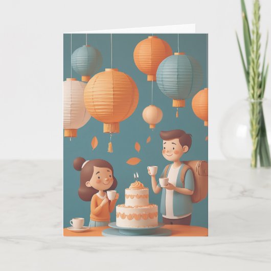 Brewing Up Birthday Wishes カード (正面)