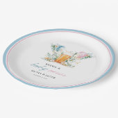 Brewsとベビーニュースジェンダーがパーティーを明かす ペーパープレート (アングル)