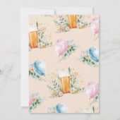 Brewsとベビーニュースジェンダーがパーティーを明かす 招待状 (裏面)