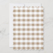 BrewsとBBQカップルがKraftでシャワー 招待状 (裏面)