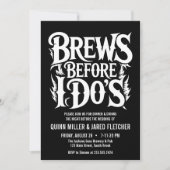 Brews Before I Do’s Rock N Roll Rehearsal Dinner 招待状 (正面)