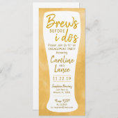Brews Before I Do's婚約パーティ 招待状 (正面/裏面)