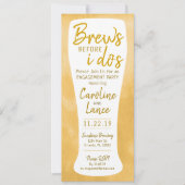 Brews Before I Do's婚約パーティ 招待状 (正面)