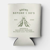 Brews Before I Do's バチェラー・パーティー オリジナルデザイン 缶クーラー (正面)