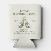 Brews Before I Do's バチェラー・パーティー オリジナルデザイン 缶クーラー (裏面)