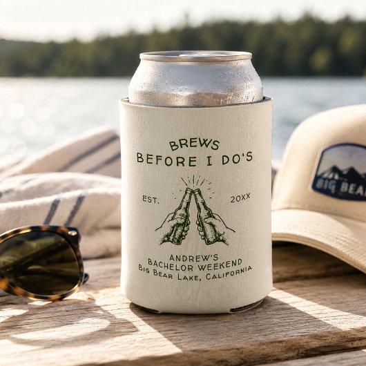 Brews Before I Do's バチェラー・パーティー オリジナルデザイン 缶クーラー