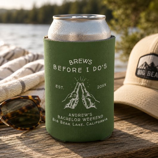 Brews Before I Do's バチェラー・パーティー オリジナルデザイン 缶クーラー