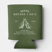 Brews Before I Do's バチェラー・パーティー オリジナルデザイン 缶クーラー (裏面)