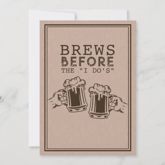 Brews Before I Do's Bachelor Party Brewery  招待状 (裏面)