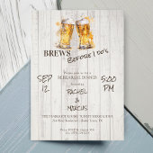 Brews Before I Do's Beers Rehearsal Dinner 招待状