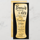 Brews Before I Do's Co-Edウェディングシャワー 招待状 (正面/裏面)