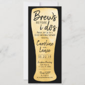 Brews Before I Do's Co-Edウェディングシャワー 招待状 (正面)