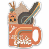 Brews & Cruiseステッカー シール (正面)