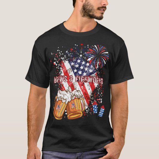 Brews & Fireworks Tシャツ (正面)