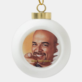 Brewster J. Snowflake Framed Ornament セラミックボールオーナメント