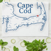 Brewster MAの新しい家のための引っ越し祝いパーティーギフト キッチンタオル (折り畳み)