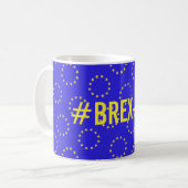 "#Brex-💩"のBrexitのマグ コーヒーマグカップ (正面左)