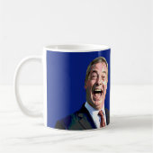 BREXITのマグ。 おもしろいのナイジェルFarage Brexitメッセージ: コーヒーマグカップ (左)