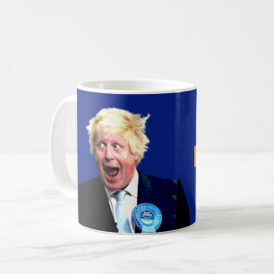 BREXITのマグ。 おもしろいのボリスジョンソンBrexitメッセージ: コーヒーマグカップ