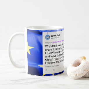 Brexitは哲学のマグに寄与します コーヒーマグカップ