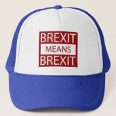 BrexitはBrexitを意味します キャップ (正面)
