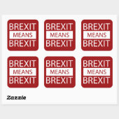 BrexitはBrexitを意味する スクエアシール (シート)