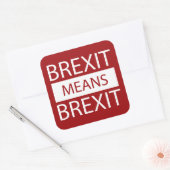 BrexitはBrexitを意味する スクエアシール (封筒)