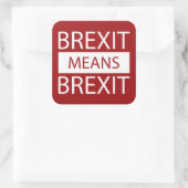 BrexitはBrexitを意味する スクエアシール (バッグ)