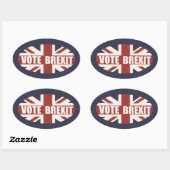 Brexitスタンプの投票 楕円形シール (シート)