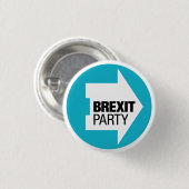 Brexitパーティー離れはBrexitを意味する 缶バッジ (正面&裏面)