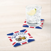 BREXITユニオンジャック会話スターター スクエアペーパーコースター (インサイチュ)