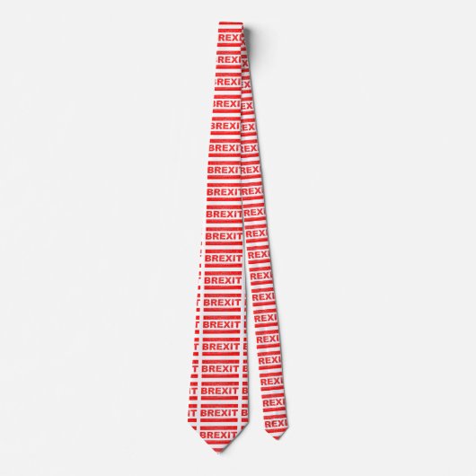 Brexitレッドスタンプ ネクタイ (正面)
