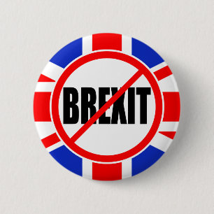 "BREXIT無し" 缶バッジ