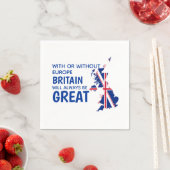 BREXIT素晴らしイギリスヨーロッパ紙 スタンダードカクテルナプキン (インサイチュ)