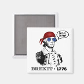 Brexit 1776 George Washington Cool Sunglasses マグネット (正面/裏面)