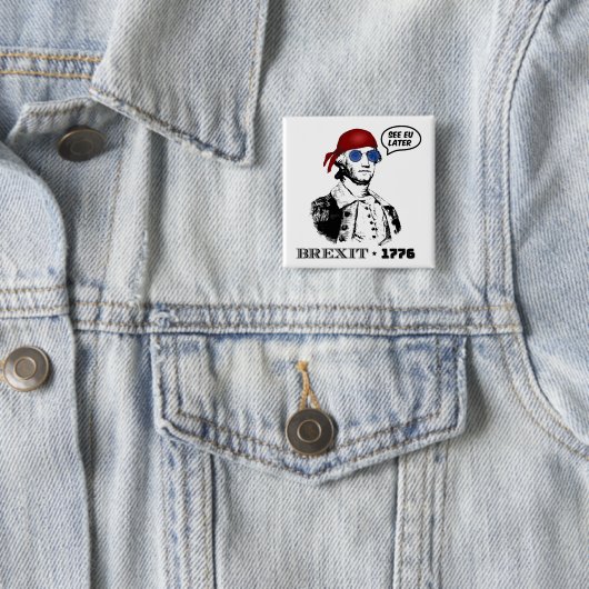 Brexit 1776 George Washington Cool Sunglasses 缶バッジ (インサイチュ)