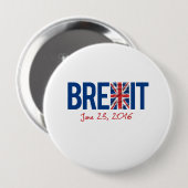 BREXIT - 2016年6月23日- - 缶バッジ (正面&裏面)