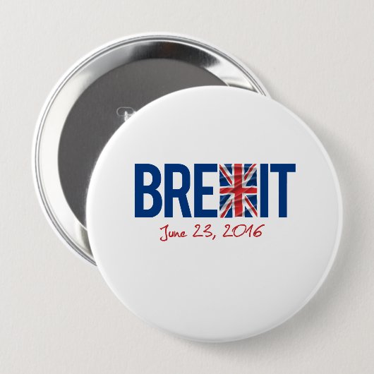 BREXIT - 2016年6月23日- - 缶バッジ (正面&裏面)