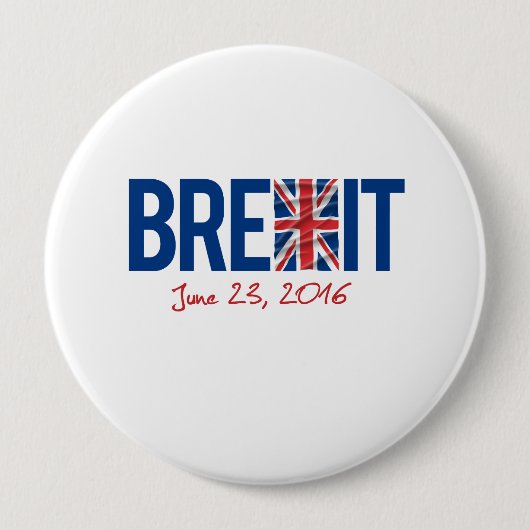 BREXIT - 2016年6月23日- - 缶バッジ (正面)